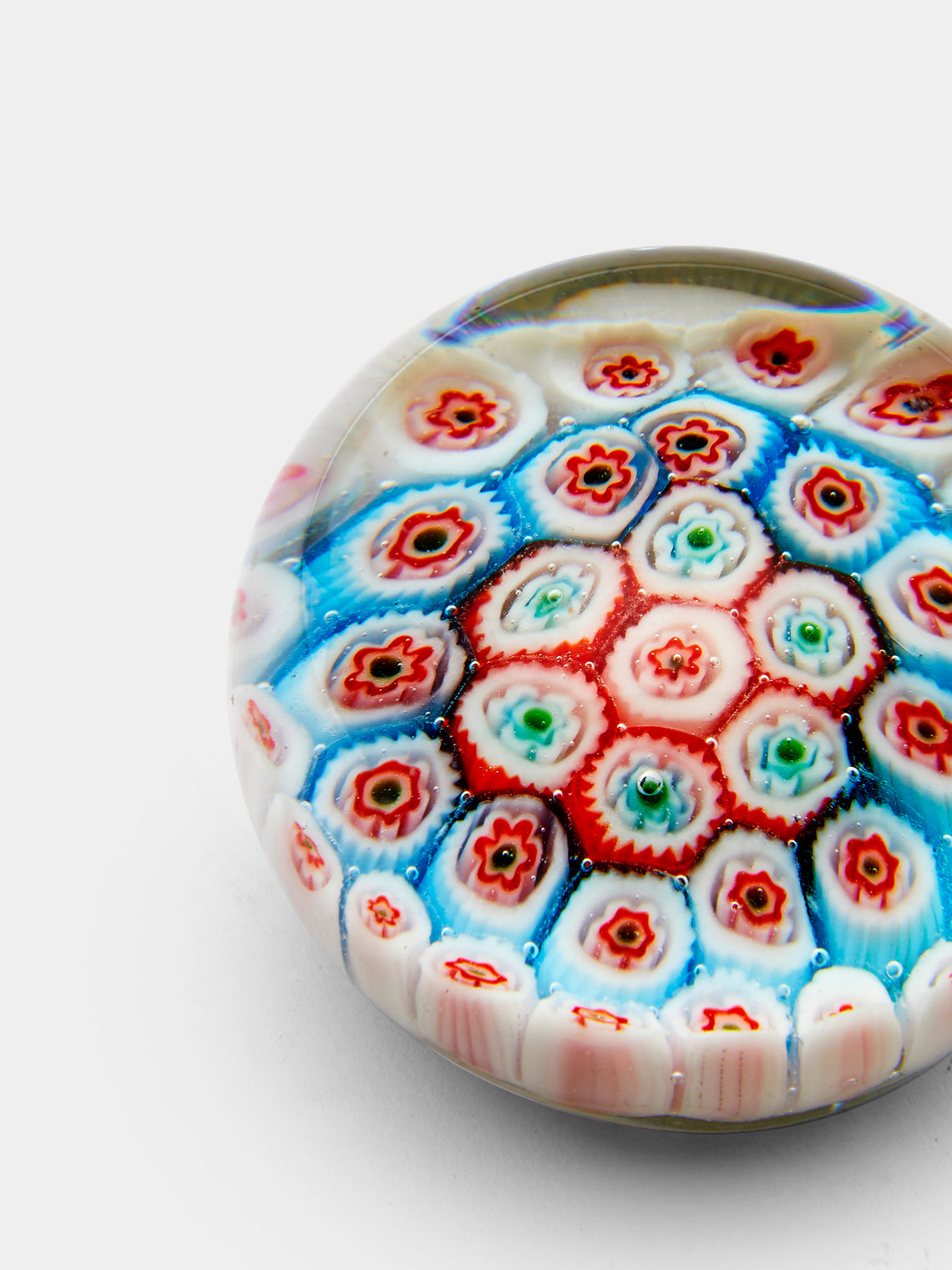 Antique and Vintage - 1930s Murano Glass Paperweight - Blue - ABASK