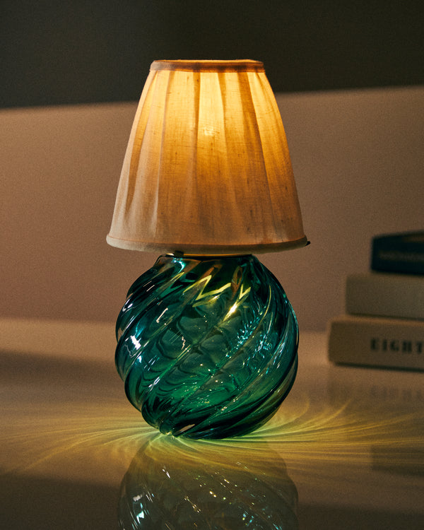 Yali Glass - Twist Bar Hand-Blown Murano Glass Portable Lamp - Blue - ABASK