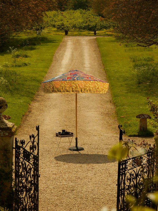 Sunbeam Jackie - Sevilla Vintage-Cotton Parasol - Blue - ABASK