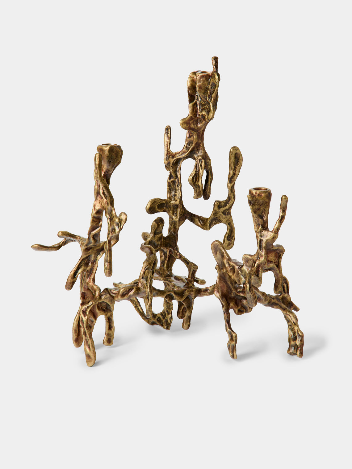 Viya - Harappa Brass Candelabra - Bronze - ABASK - 