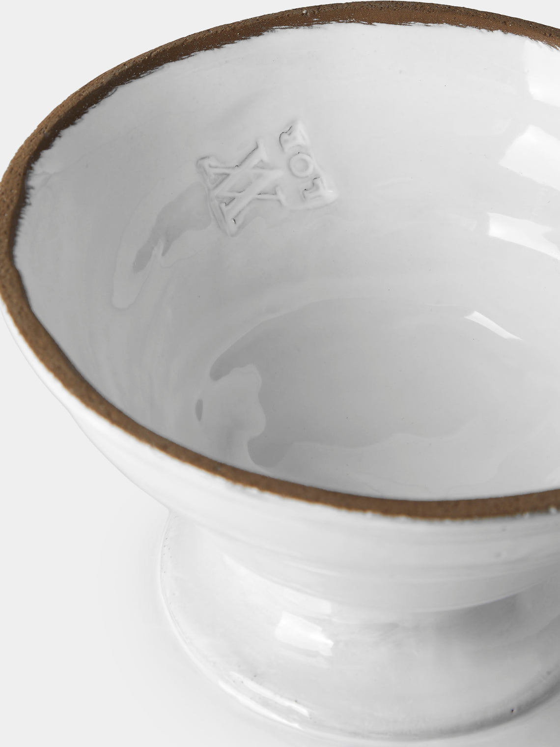 Astier de Villatte - Apothicaire Hand-Glazed Ceramic Vase (13in/33.5cm) - White - ABASK