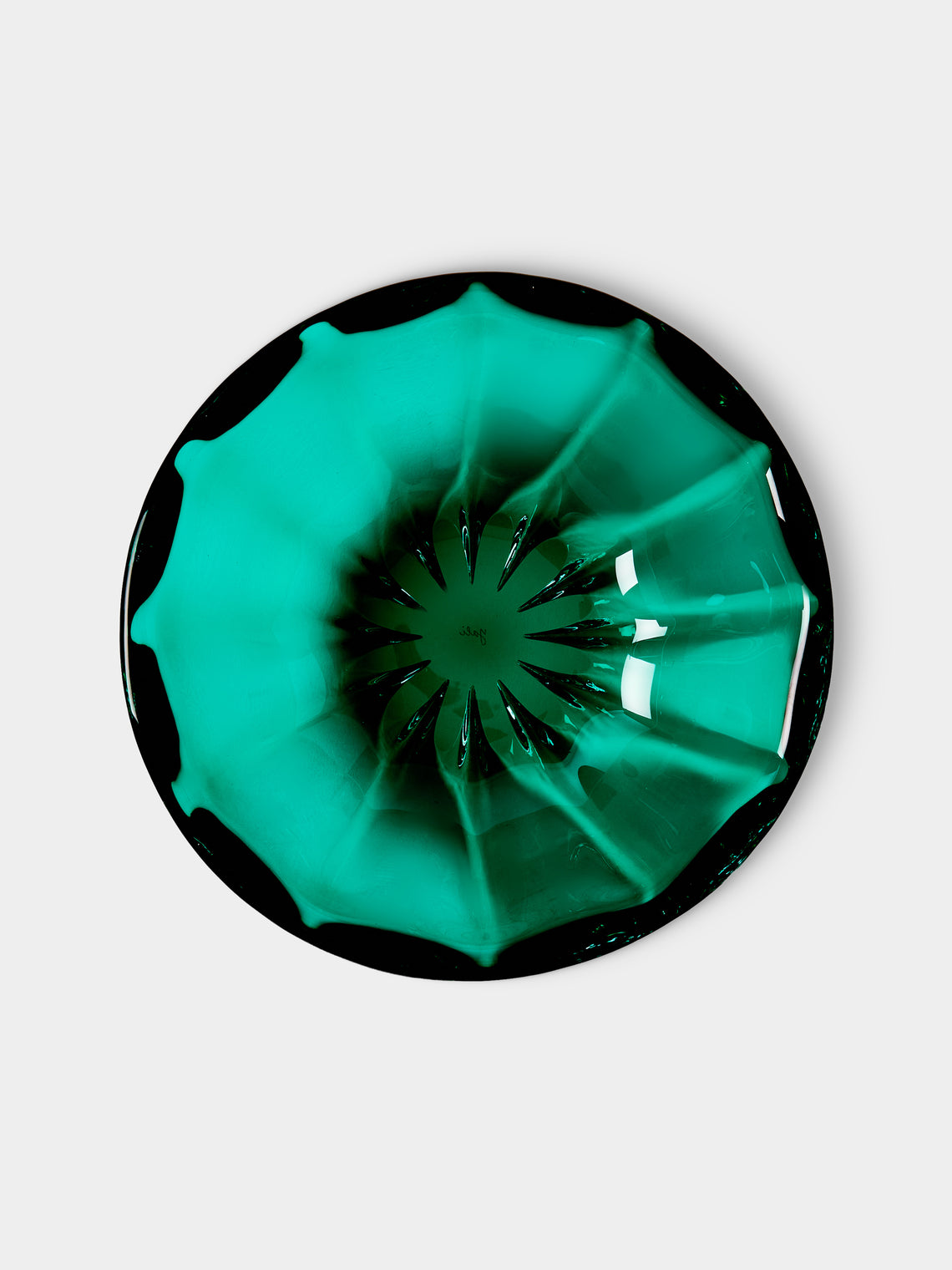 Yali Glass - Fiori Hand-Blown Murano Glass Bowl - Green - ABASK