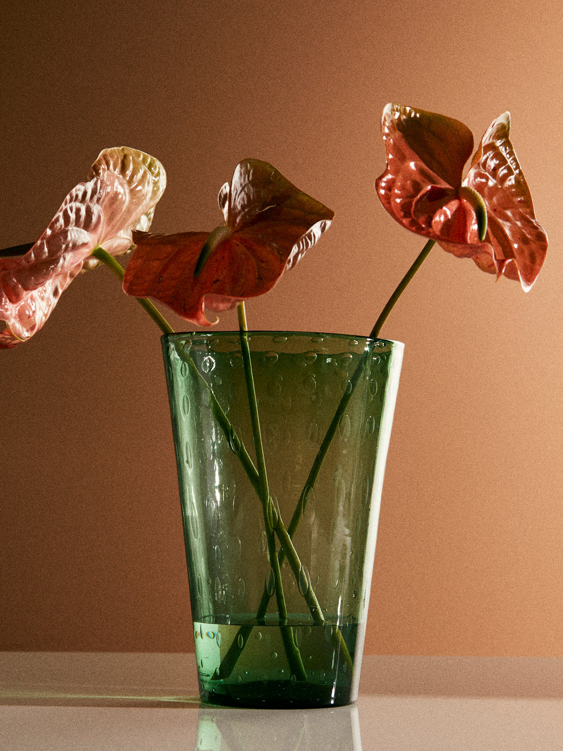 Antique and Vintage - 1930s Bullicante Murano Glass Vase - Green - ABASK