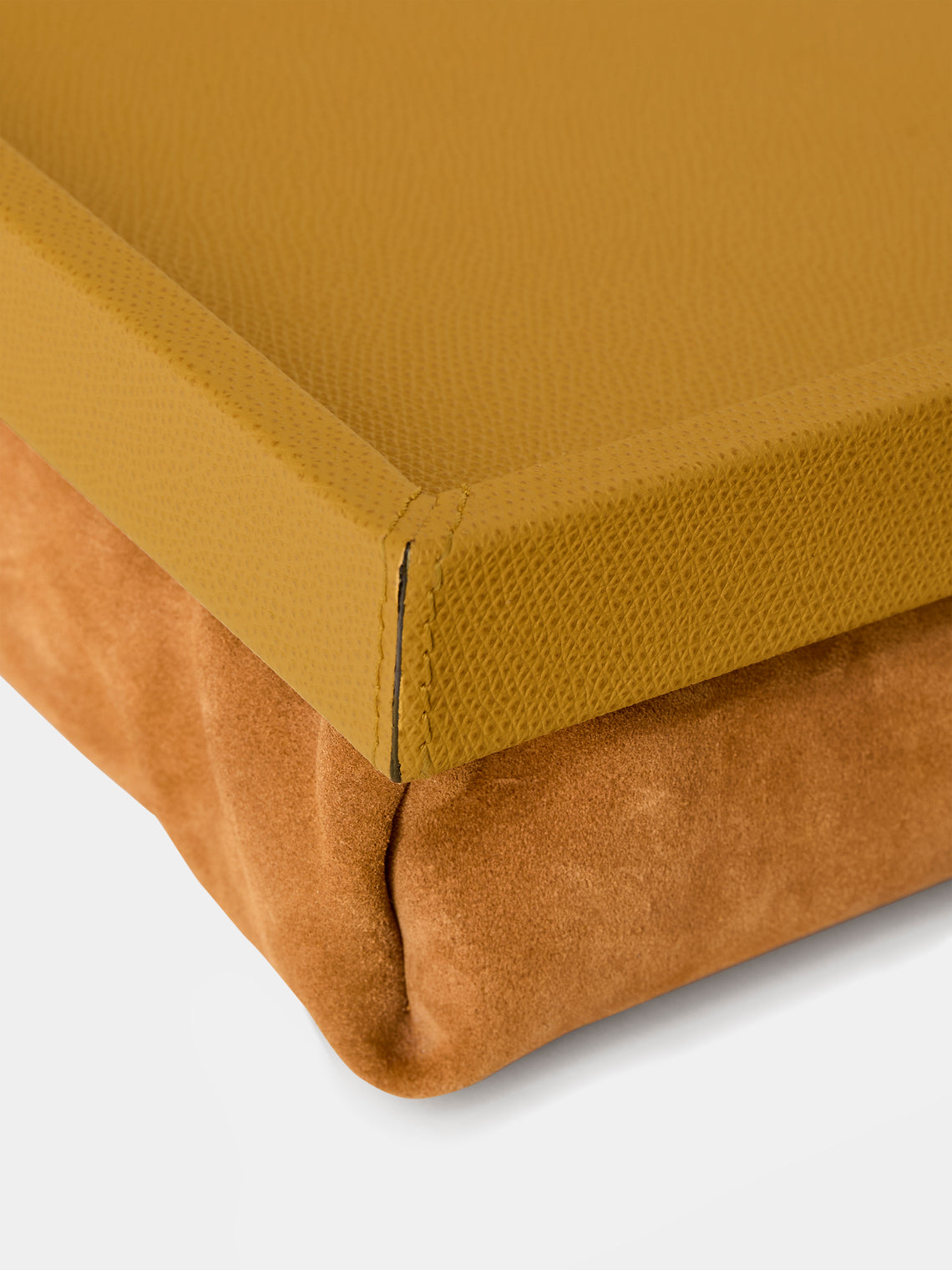Giobagnara - Teddy Leather Bed Tray (21in/53cm) - Yellow - ABASK