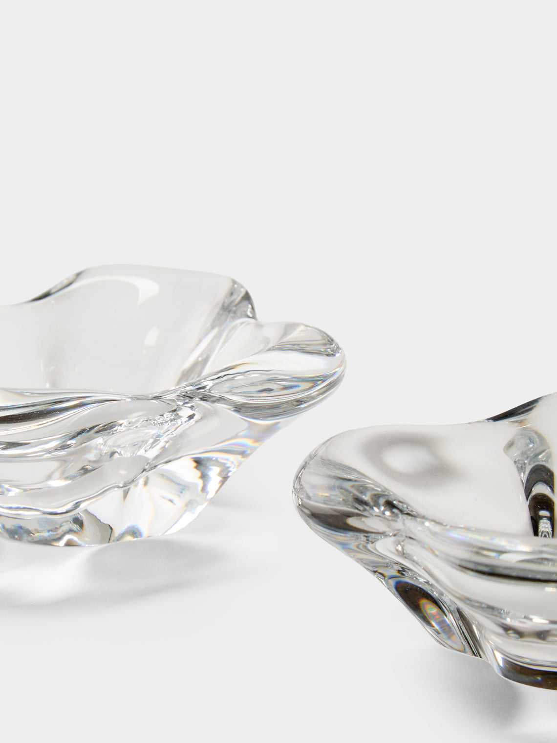 Antique and Vintage - 1990s Baccarat Crystal Salt and Pepper Dishes (Set of 2) - Clear - ABASK
