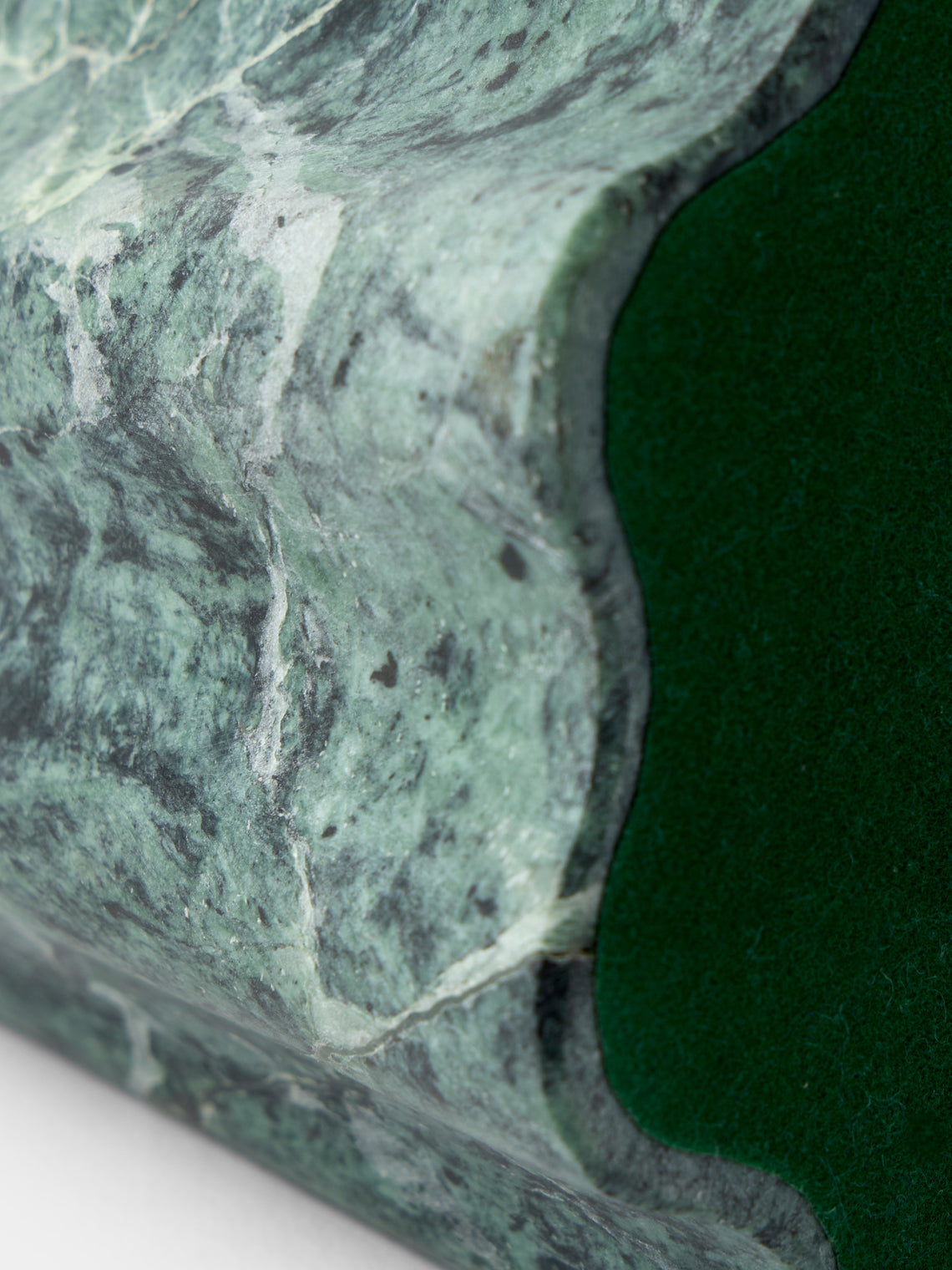 Droulers - Ghost Hand-Cast Bronze and Marble Doorstop - Green - ABASK