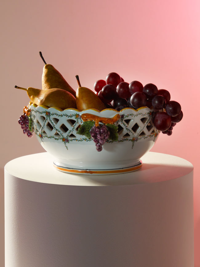 Antique and Vintage - 1930s Ceramic Grape Bowl -  - ABASK