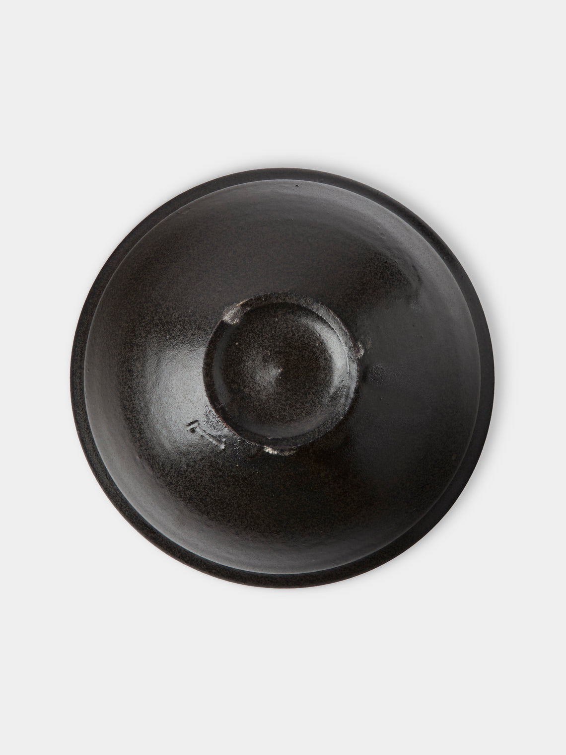 Fuminari Araga - Kohiki Slipware Shallow Bowls – 6in/15cm (Set of 4) - Black - ABASK