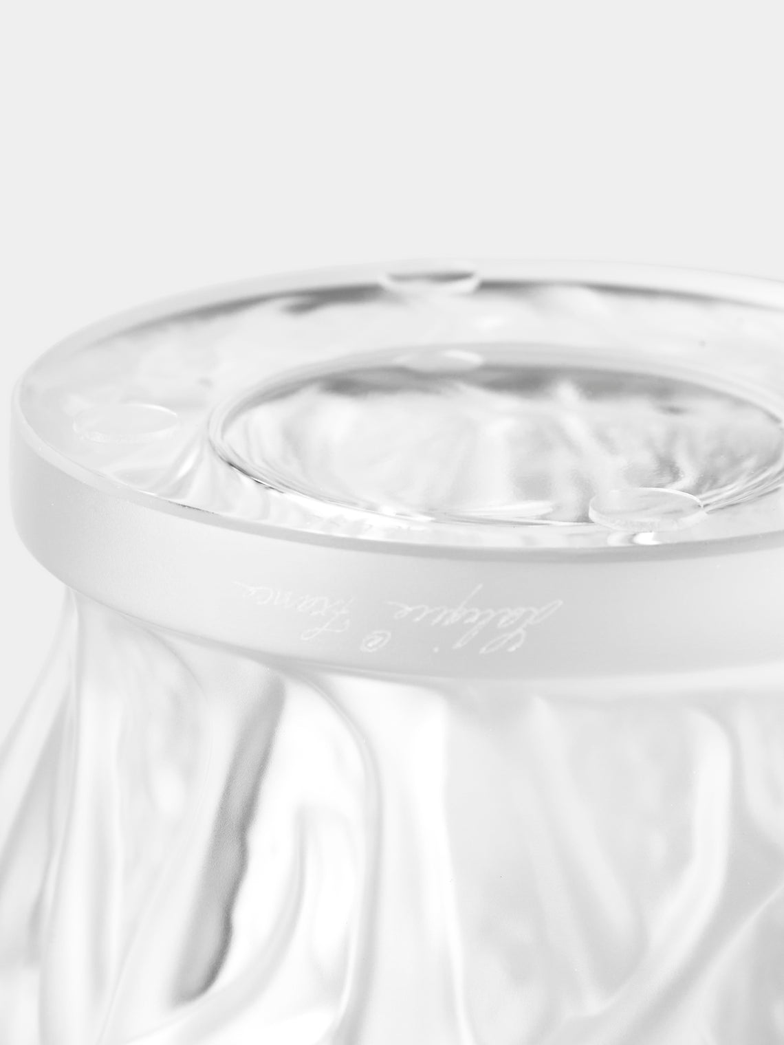 Lalique - Bacchantes Crystal Vase (5.5in/14.5cm) - Clear - ABASK