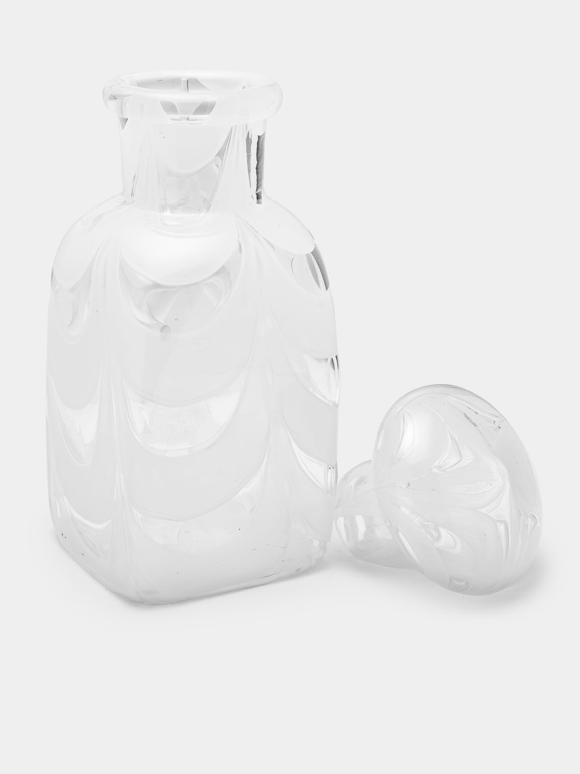 Antique and Vintage - 1970s Ercole Barovier Graffito Diafano Murano Glass Decanter -  - ABASK