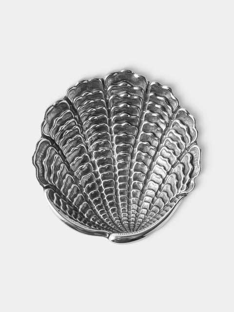 Antique and Vintage - 1980s Federico Buccellati Sterling Silver Shell Dish - Silver - ABASK - 
