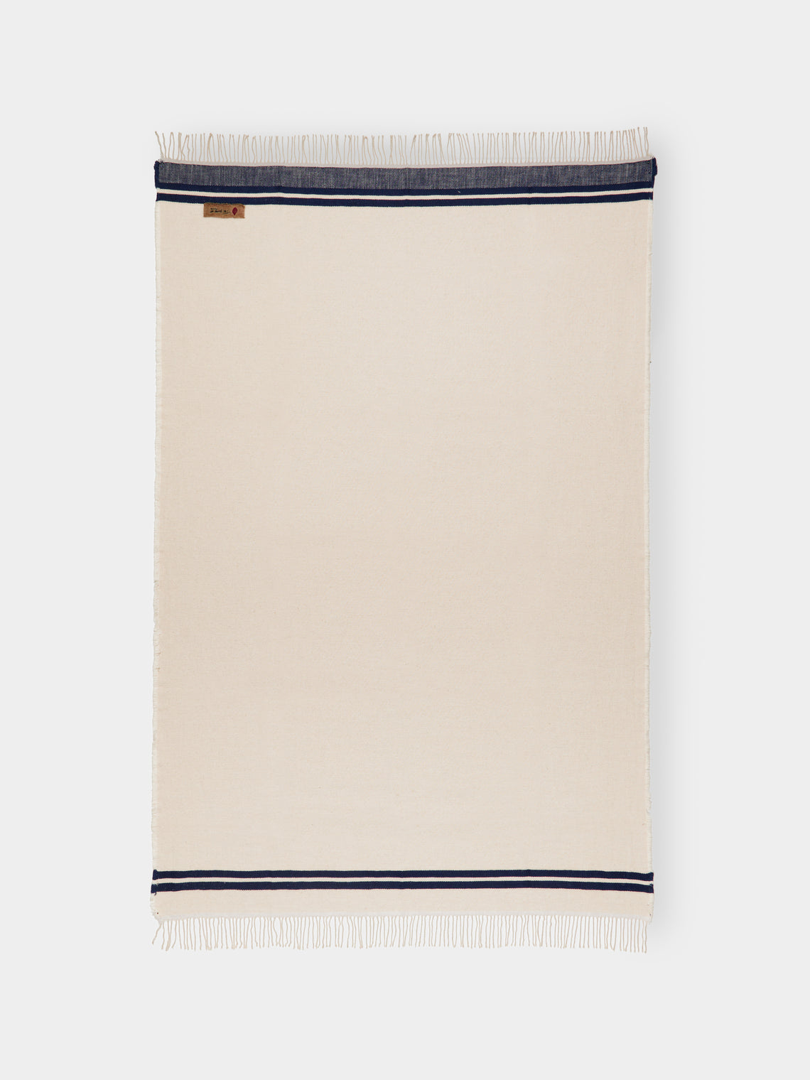 The House of Lyria - Occasione Cotton and Linen Throw (75in/1.9m) - Blue - ABASK - 