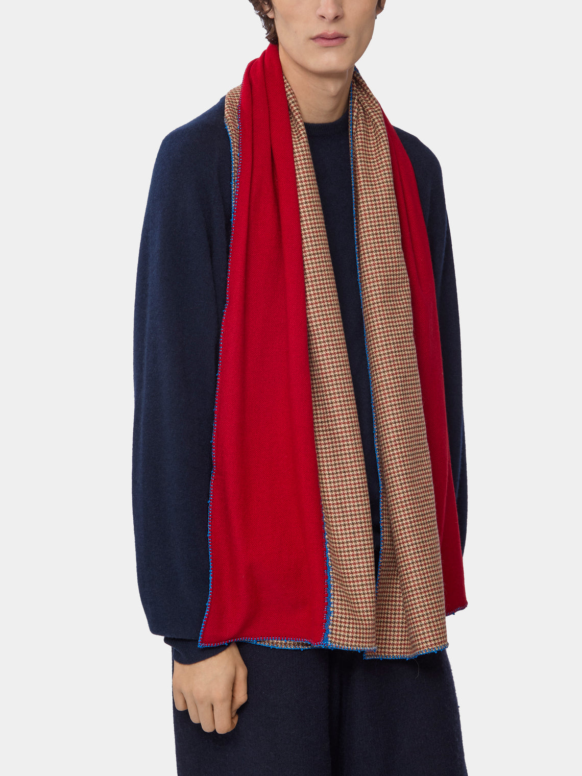Leo Atlante - Nesness Wool-Blend Scarf - Red - ABASK