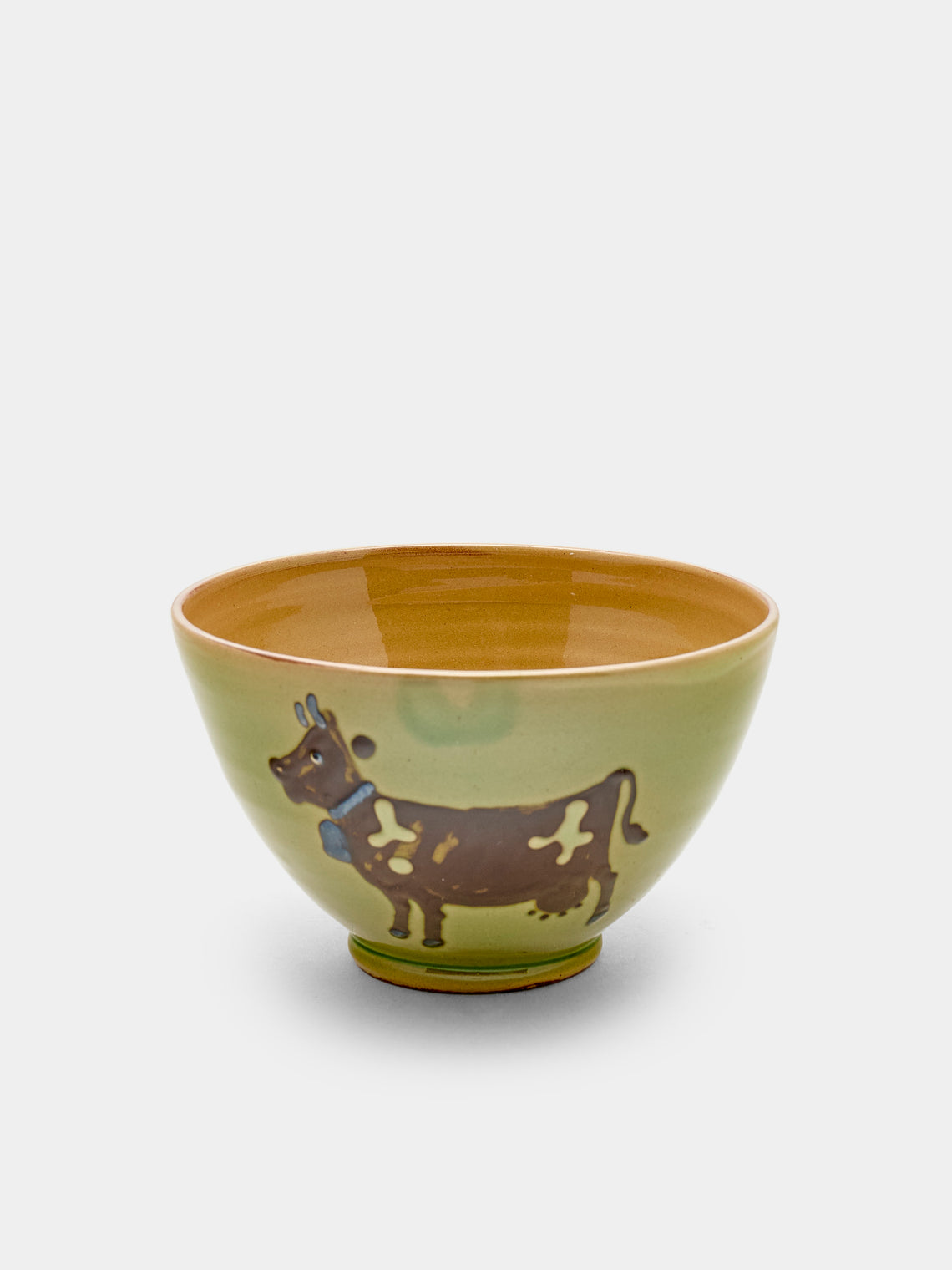 Cows Hand-Painted Ceramic Bowls (Set of 6)