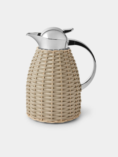 Pigment France - Chantilly Leather and Rattan Carafe (42oz/1.2L) - Cream - ABASK - 
