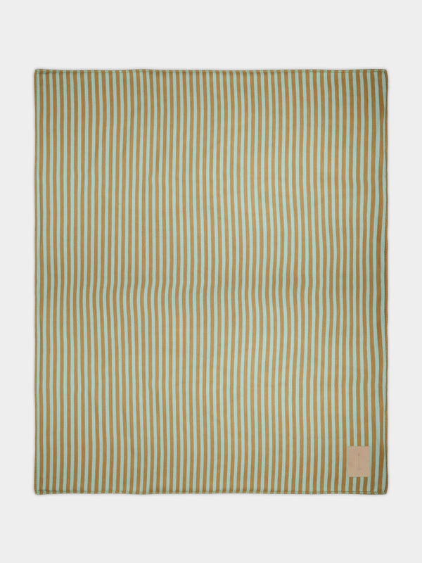 Studio Shamshiri x ABASK - Handwoven Cashmere Striped Extra Large Blanket (118in/3m) -  - ABASK