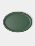 Giobagnara - Miramar Leather Oval Tray (13in/33cm) - Green - ABASK - 