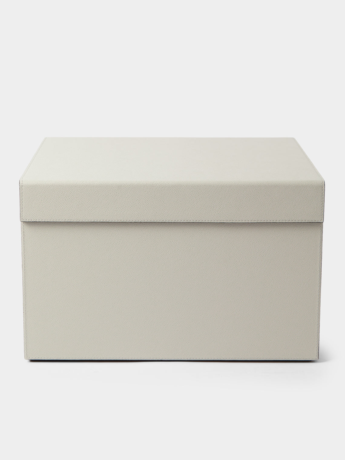 Giobagnara - Parma Leather Medium Closet Box - Cream - ABASK - 