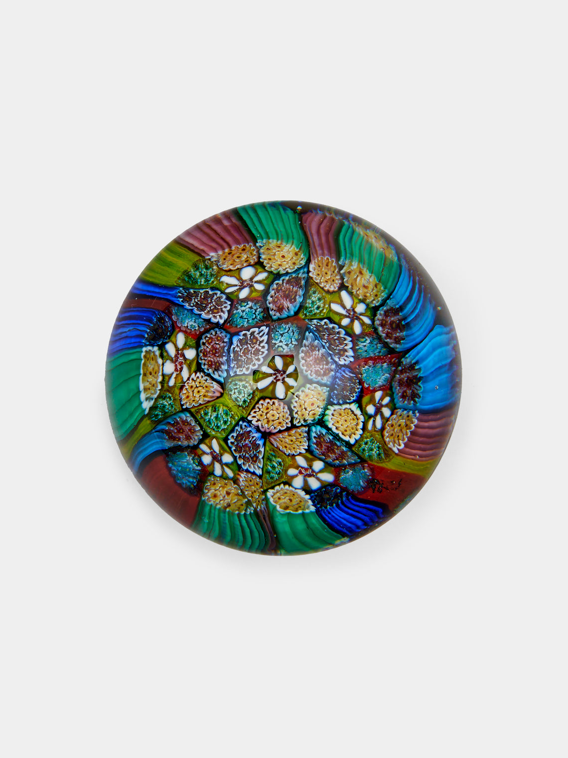 Antique and Vintage - 1930s Murano Glass Paperweight - Blue - ABASK