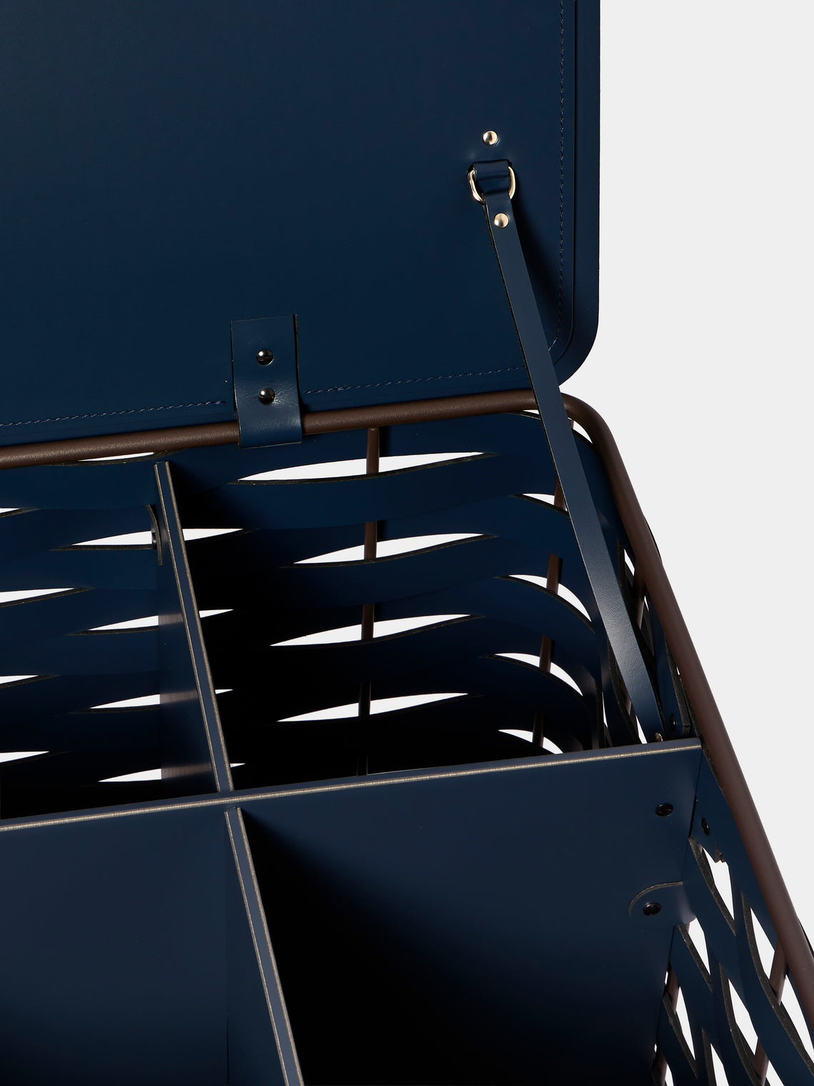 RUDI - Nassa No. 18 Leather Shoe Trunk - Blue - ABASK
