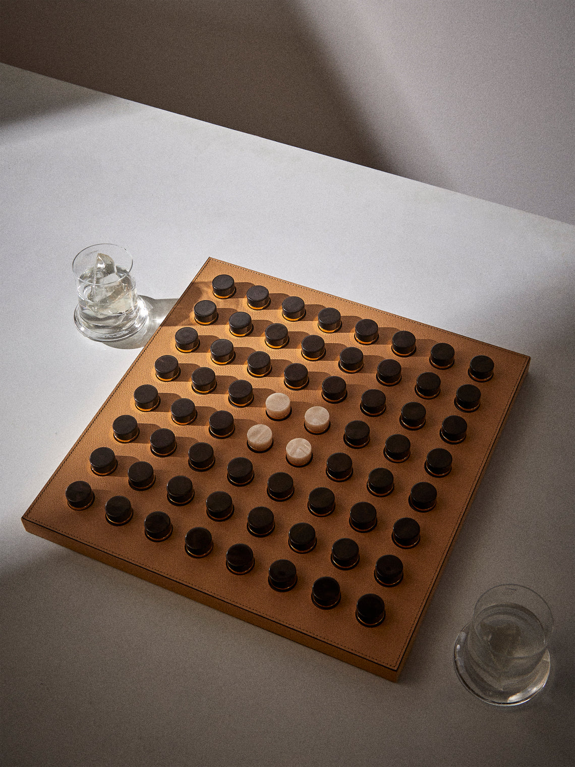 Pinetti - Leather Reversi Set - Beige - ABASK