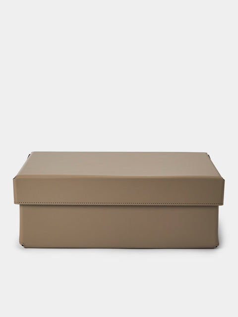 Pinetti - Origami Leather Small Box - Taupe - ABASK - 