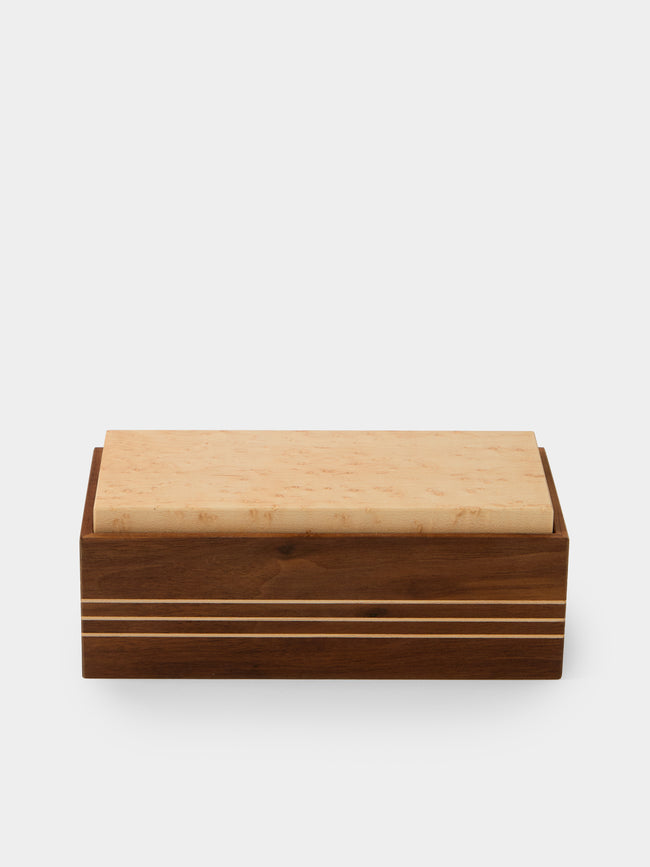 Linley - Walnut Double Salt Cellar - Natural - ABASK - 