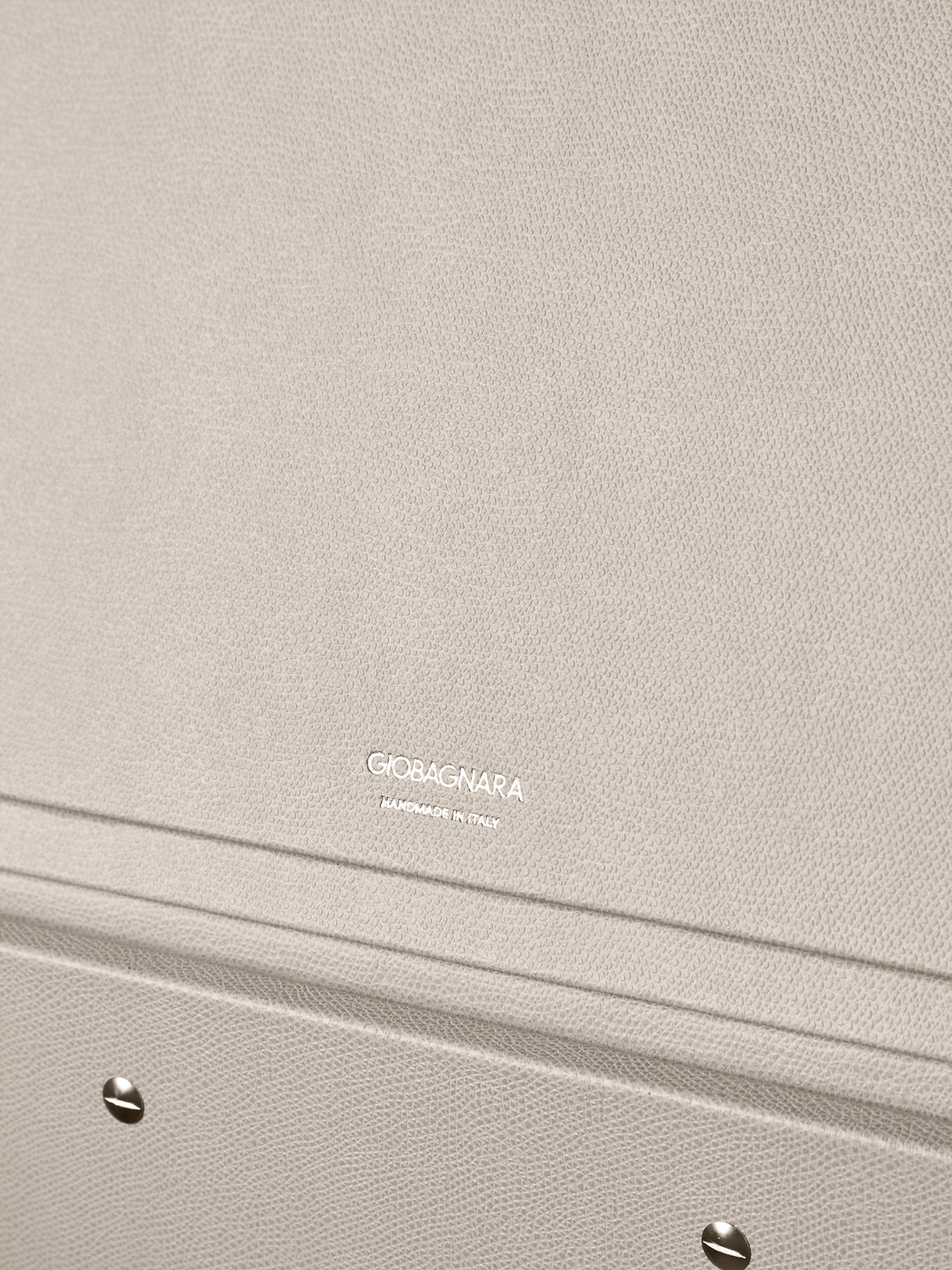 Giobagnara - Parma Leather Large Closet Box - Cream - ABASK