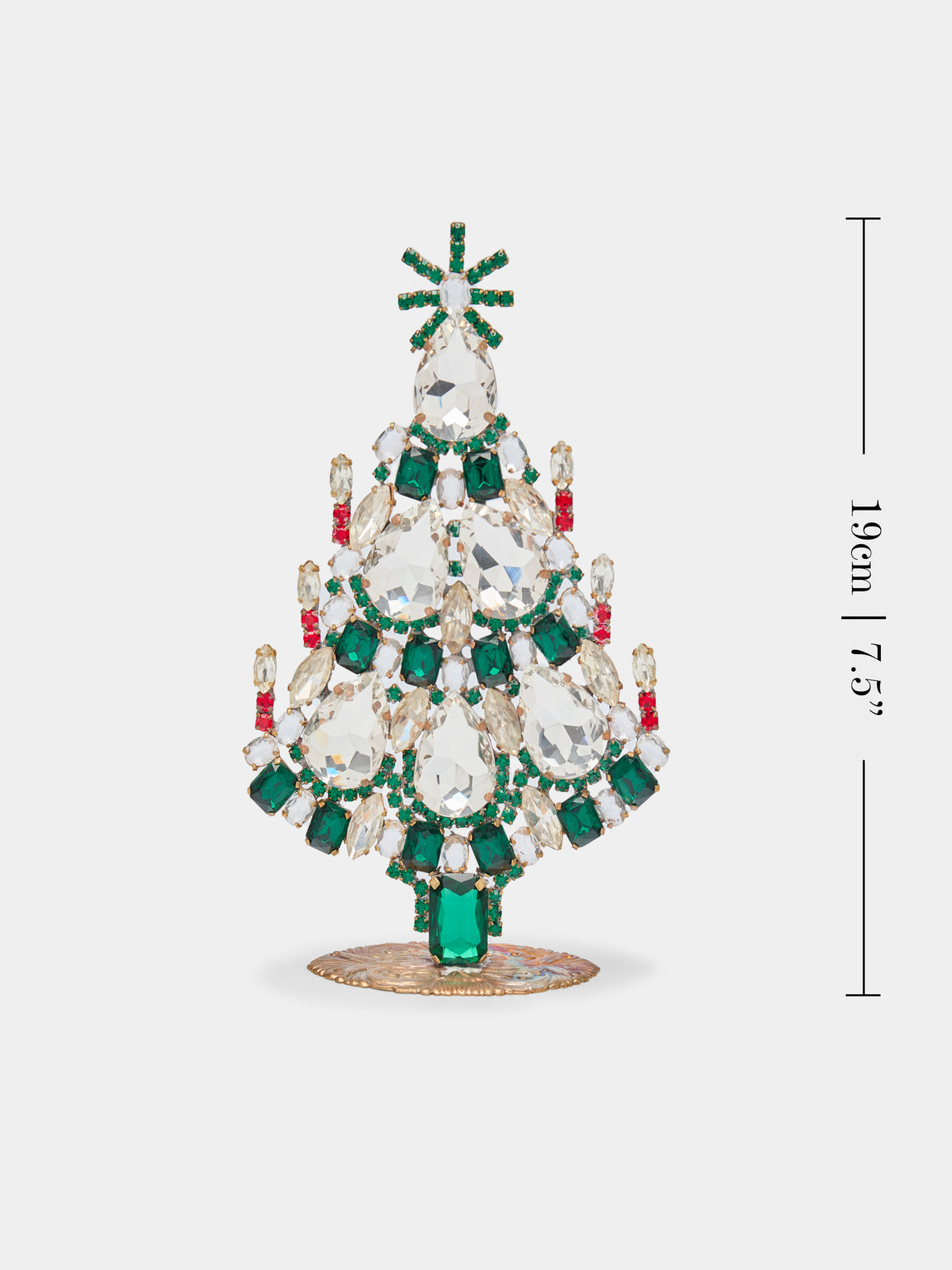 Antique and Vintage - 1930s Czech Jewelled Small Christmas Tree -  - ABASK