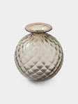 Venini - Monofiore Balloton Hand-Blown Murano Glass Bud Vase (5in/12.5cm) - Brown - ABASK - 