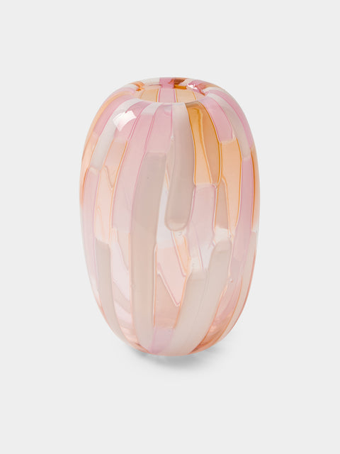 Moonarij - Tetris Hand-Blown Glass Vase (10in/25cm) - Multiple - ABASK - 