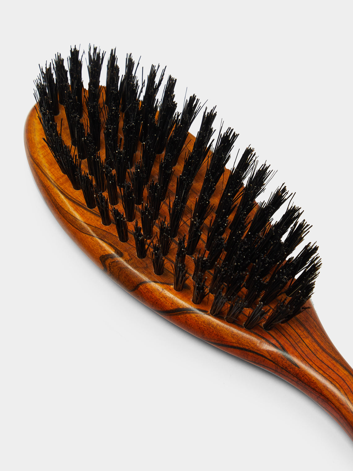 Leather Cabinet-Style Hairbrush