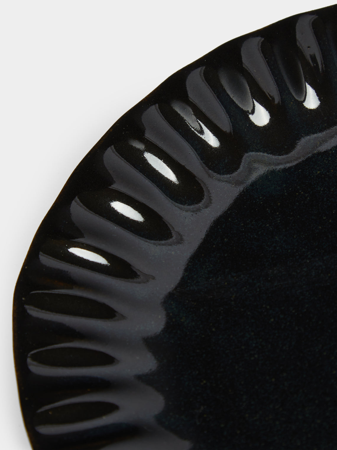 Mervyn Gers Ceramics - 'Paper' Side Plates (Set of 6) - Black - ABASK