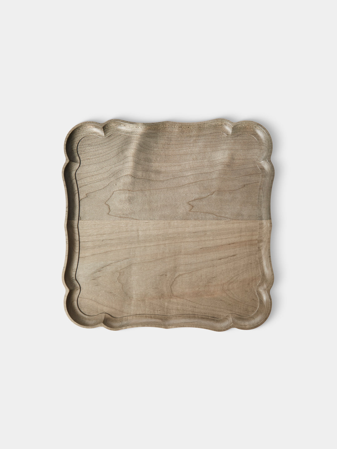 Ifuji Mignon Hand-Carved Wood Tray (9.5in/24cm)