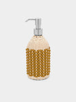 Giobagnara - Rouen Leather and Rattan Soap Dispenser - Yellow - ABASK - 