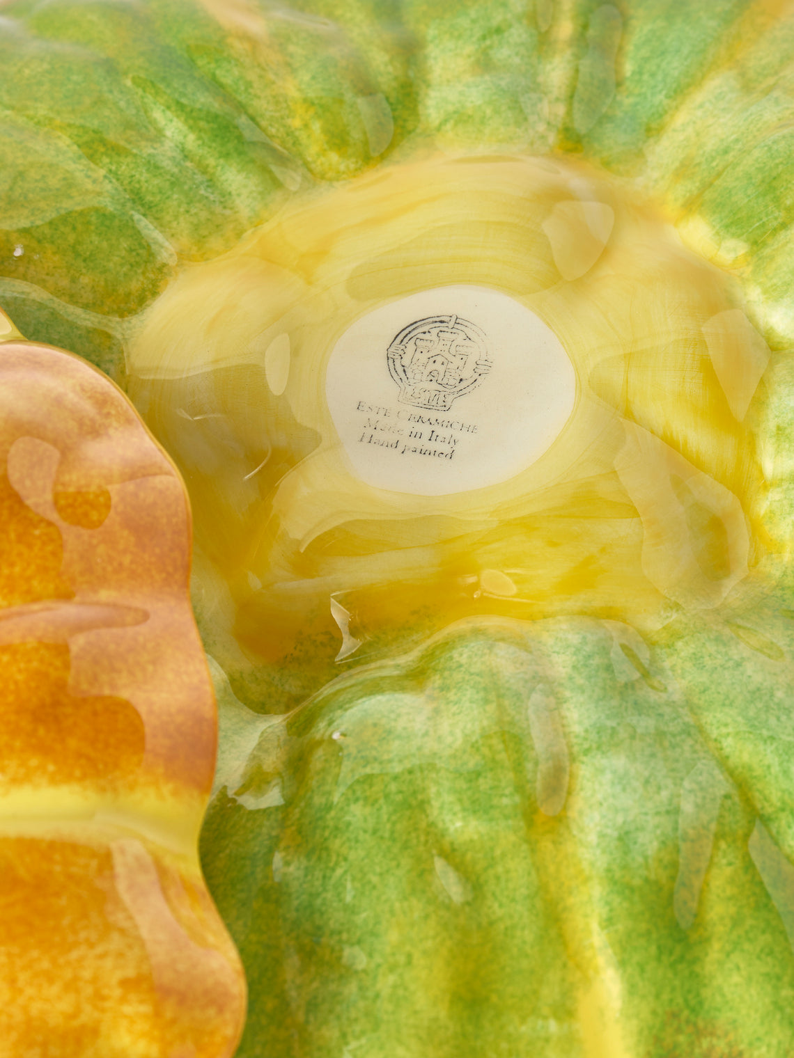 Este Ceramiche - Pumpkin Hand-Painted Ceramic Medium Soup Tureen - Orange - ABASK