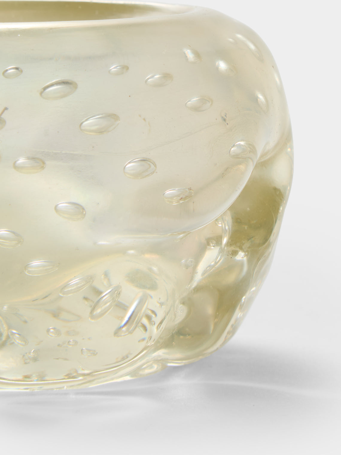 Antique and Vintage - 1940s V.A.M.S.A. Murano Glass Trinket Bowl - White - ABASK