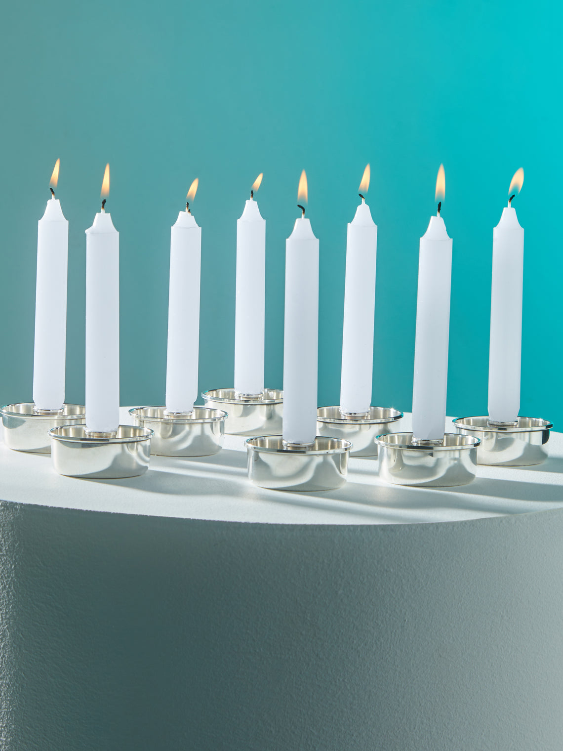 Antique and Vintage - 1961 Bertel Gardberg 'Birgitta' Solid Silver Candle Holders (Set of 8) -  - ABASK