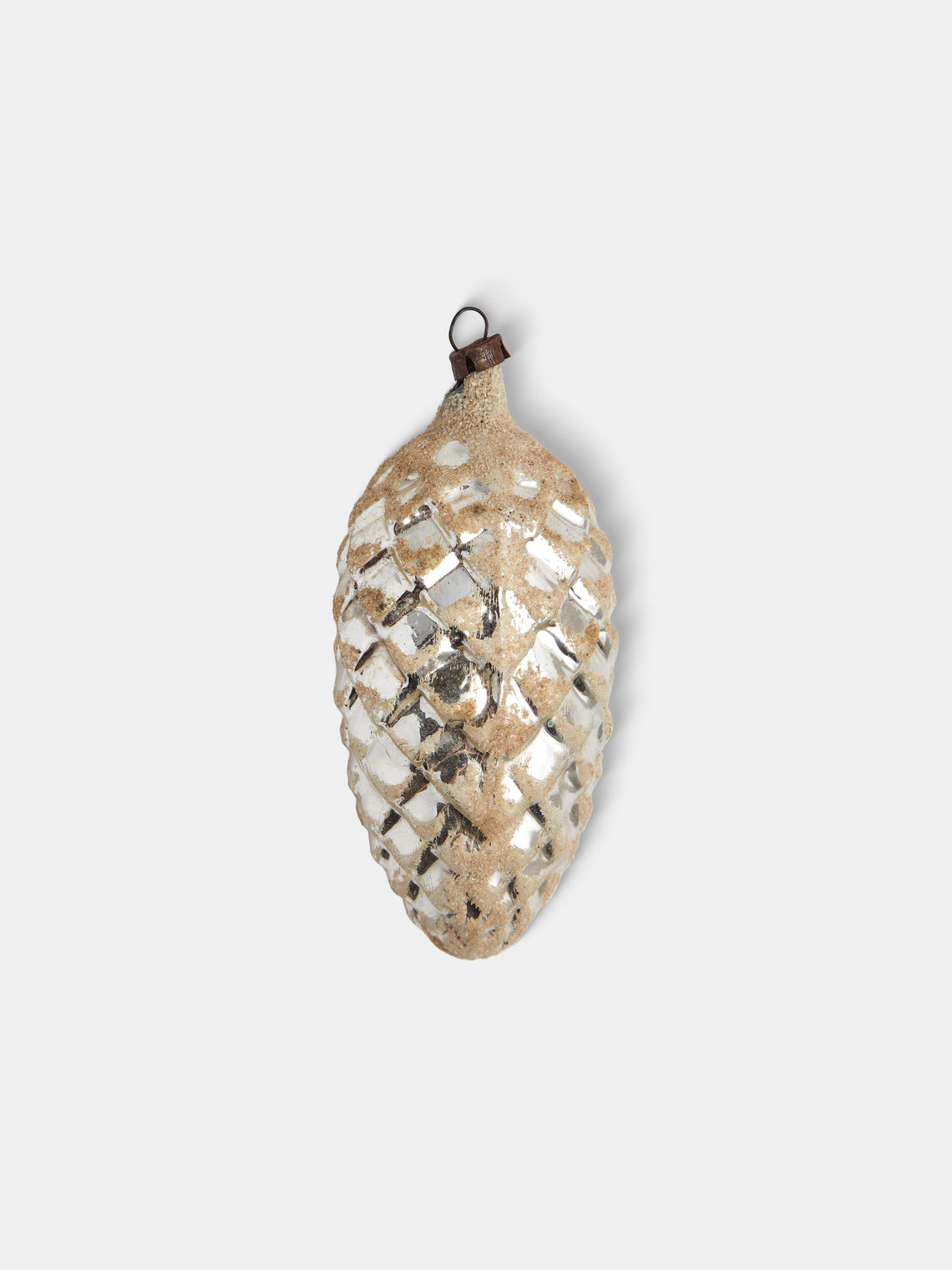 Antique and Vintage - Early-20th-Century Pinecones Glass Baubles (Set of 12) - Silver - ABASK