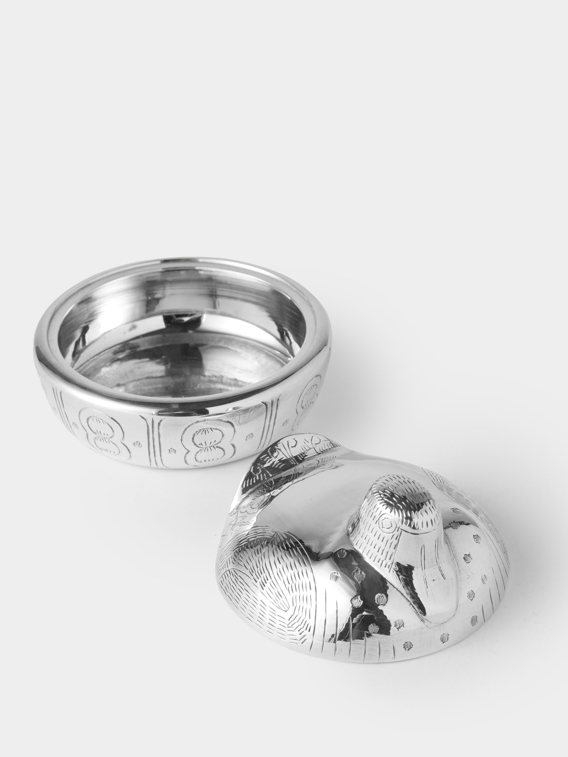 Antique and Vintage - 20th-Century Bird Silver-Plated Trinket Box - Silver - ABASK