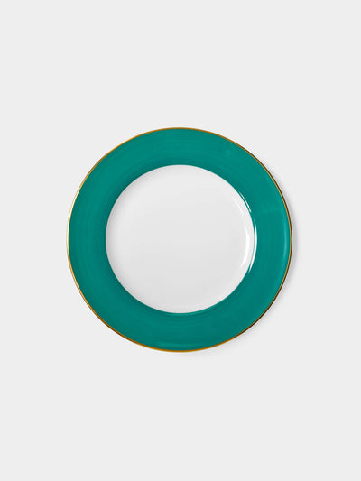 Robert Haviland & C. Parlon - Coco Hand-Painted Porcelain Salad / Dessert Plates – 7.5in/19cm (Set of 2) - Green - ABASK - 