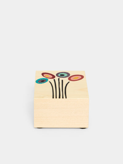 Kevin Stamper - Miro Bouquet Wood Small Jewelry Box - Cream - ABASK - 