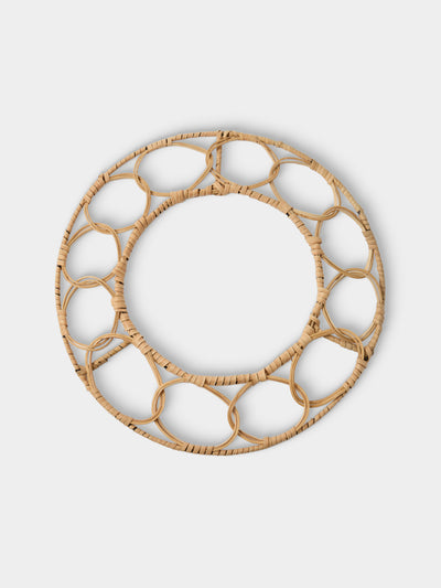 Artesanías del Atlántico - | Set of 4 | Bejuco Handwoven Palm Knotted Placemats - Natural - ABASK - 