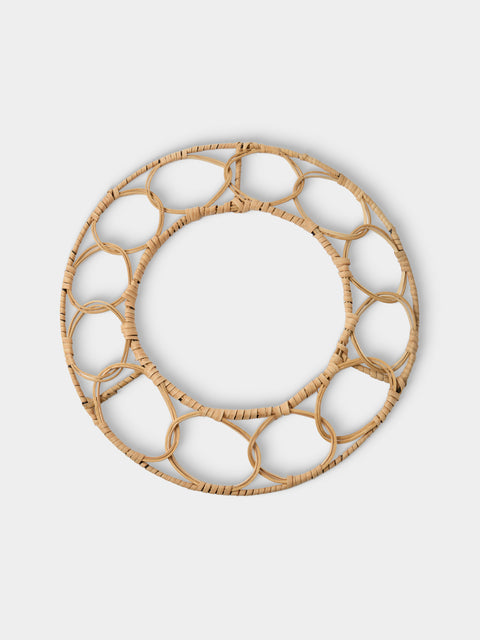 Artesanías del Atlántico - | Set of 4 | Bejuco Handwoven Palm Knotted Placemats - Natural - ABASK - 