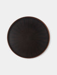 Mori Kougei - Rays Ebony Round Tray (11in/28cm) - Brown - ABASK - 