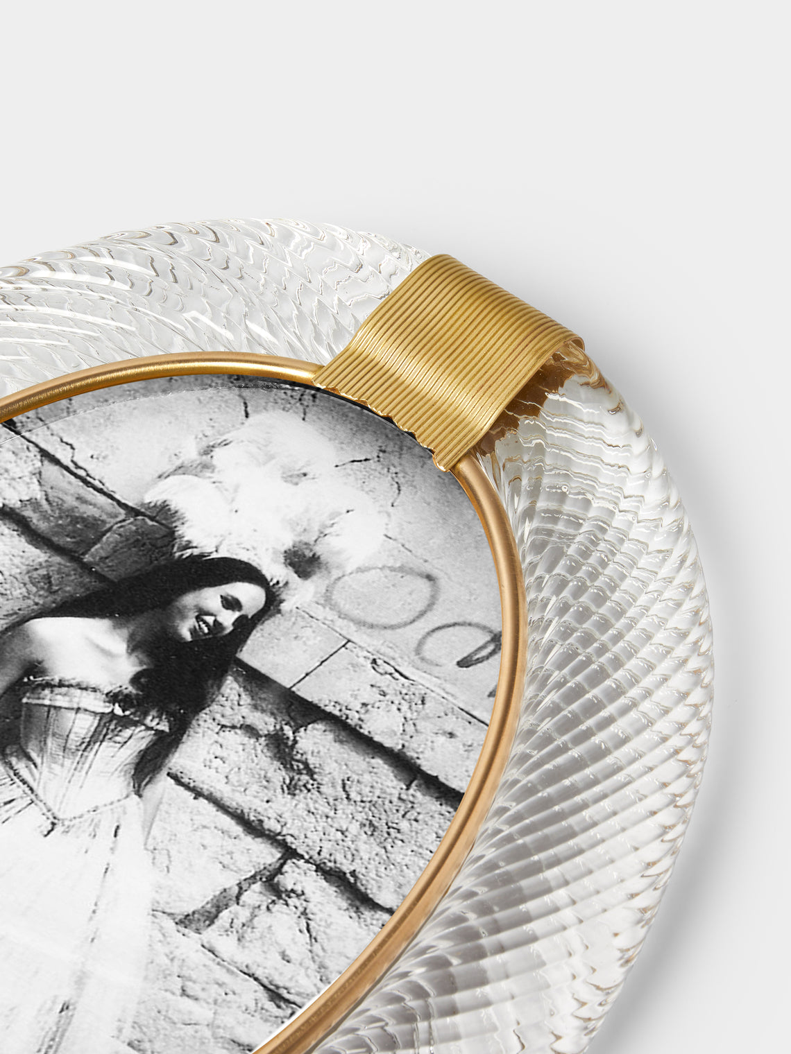 Antique and Vintage - 1960s Murano Glass Photo Frame - Clear - ABASK