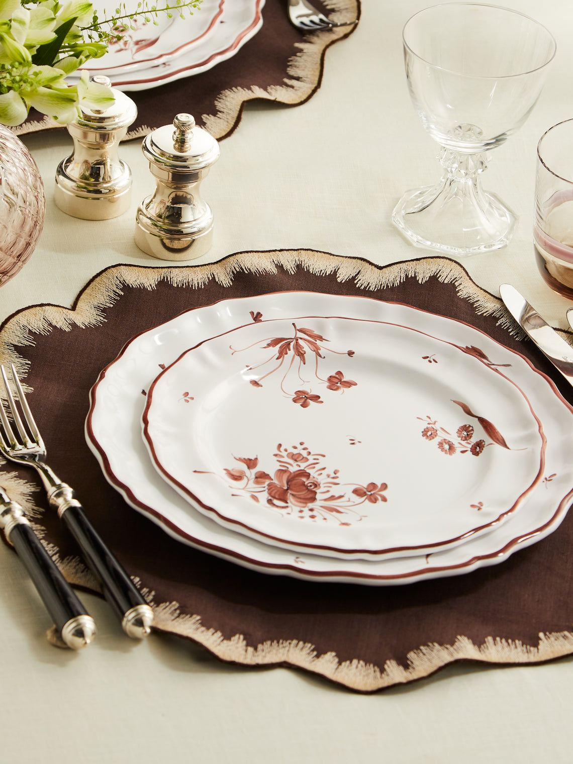 Z.d.G - Camaïeu Hand-Painted Ceramic Salad Plates (Set of 2) -  - ABASK