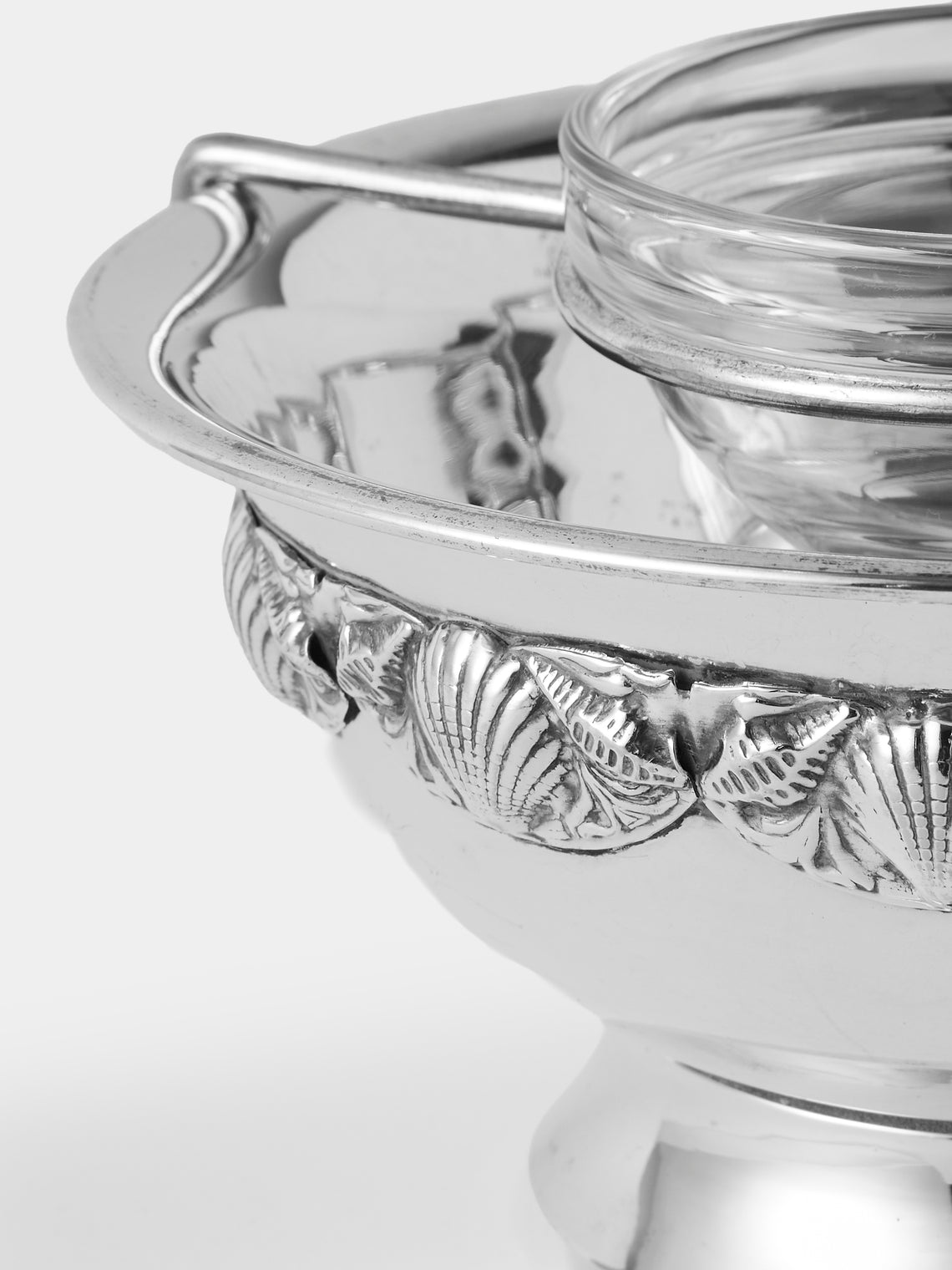 Antique and Vintage - Mid-Century Silver-Plated Caviar Dish - Silver - ABASK
