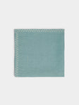 Anut - Zigzag Hand-Embroidered Linen Napkins (Set of 4) -  - ABASK - 