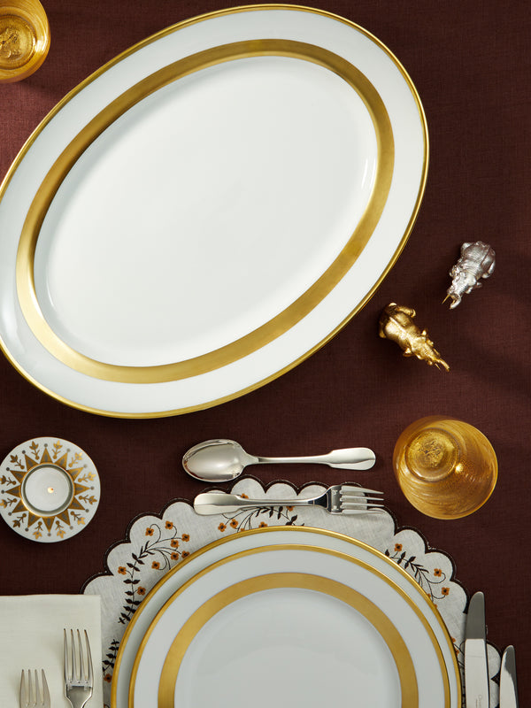 Robert Haviland & C. Parlon - William Porcelain Large Oval Serving Platter -  - ABASK